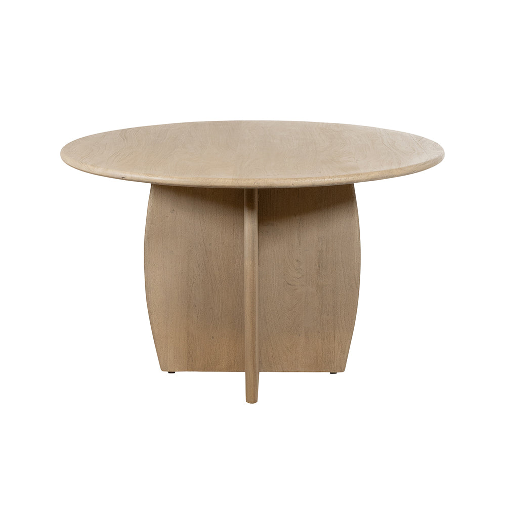 Ronde Eetkamertafel Acacia Weathered Wood Afwerking 120 Cm