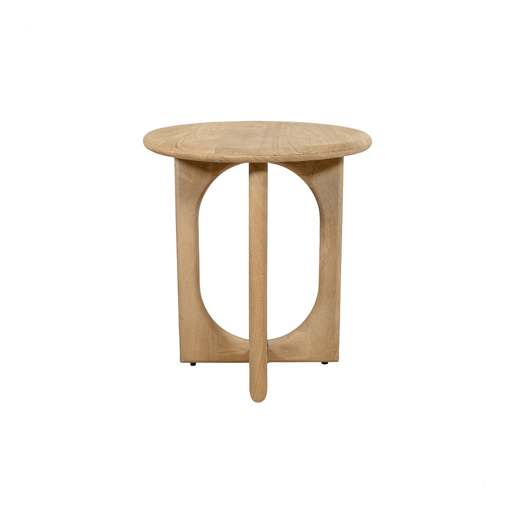 Groovy Natural Bijzettafel Diameter 50 Cm Hoogte 55 Cm